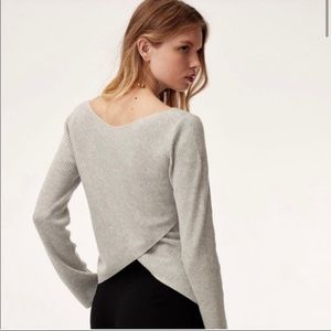 Babaton Kitano Cross Back Cream Sweater - Small